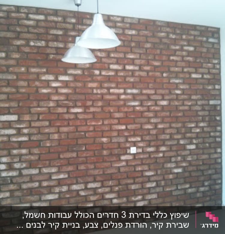 קיר הלבנים שהוא בנה